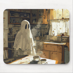 Ghost i köket för kaffe musmatta