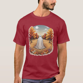 Ghost in Autumn Forest T Shirt