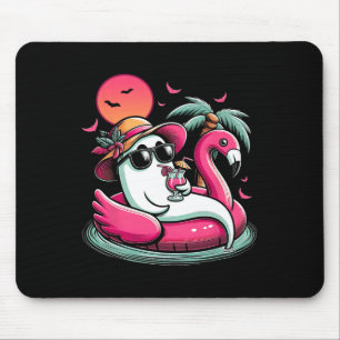 Ghost in Livbuoy Flamingo on a Bassäng Flyter somm Musmatta