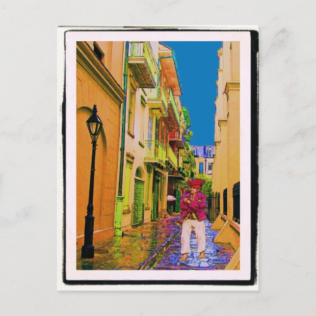 Ghost in Pirater Alley Vykort (Framsida)