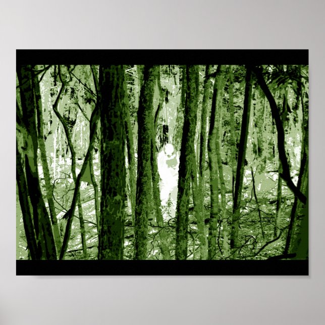 "Ghost in the Aokigahara Forest" - Poster (Framsidan)