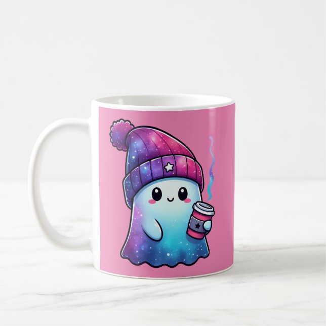 Ghost-kaffe mugg med spöksöt för kaffe älskare (Vänster)