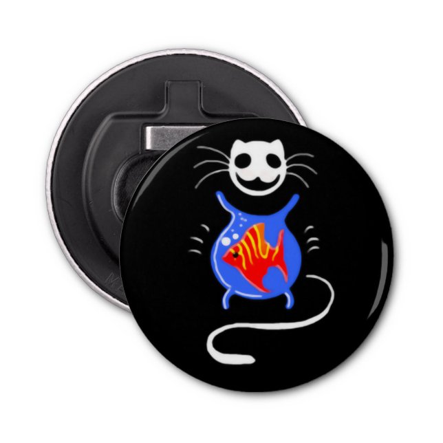 Ghost Kattunge Button Bottenöppnare Flasköppnare (Framsidan)