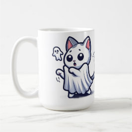 Ghost Kattunge Halloween Costume Kaffemugg