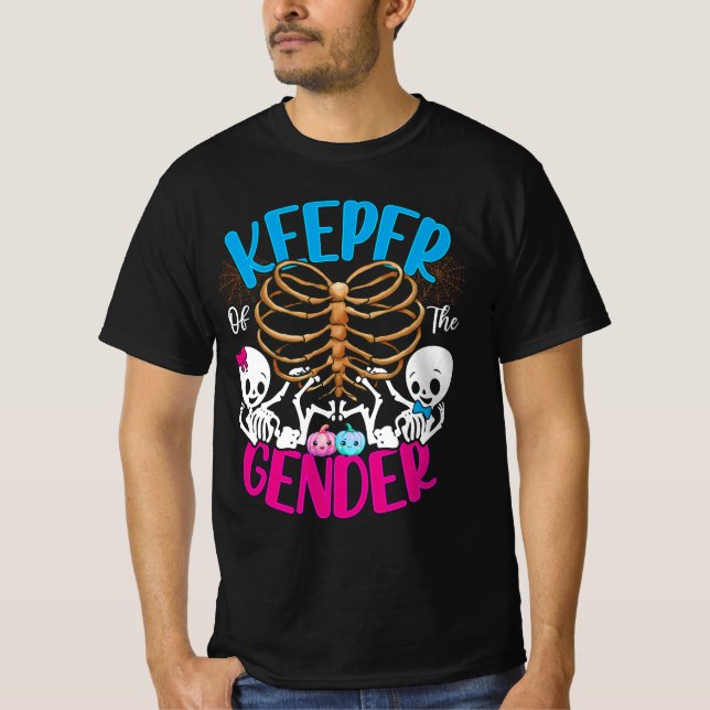 Ghost Keeper of the Gender Reveal Annoncement Hal T Shirt (Framsida)