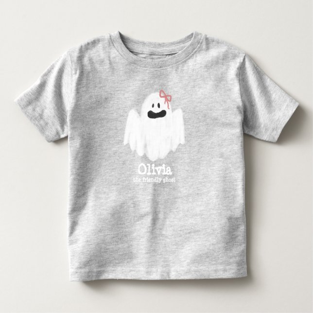 Ghost Kids T-Shirt Spooky Halloween (Framsida)