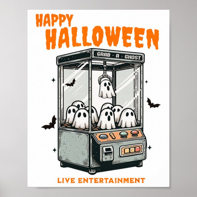 Ghost Klo Game Happy halloween Poster (Framsidan)
