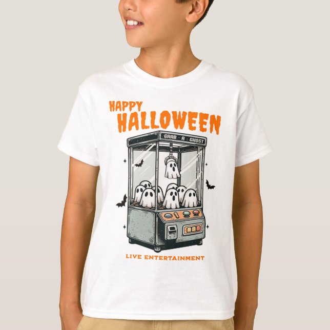 Ghost Klo Game Happy halloween T Shirt (Framsida)
