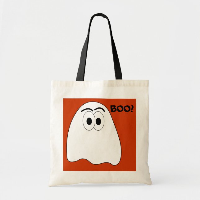 Ghost Kritter Tote Bag Tygkasse (Framsidan)