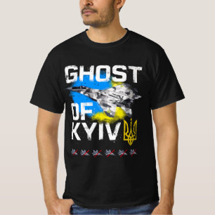 GHOST KYIV Ukraina-kämpen jet T Shirt