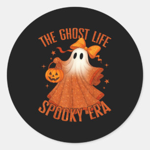 Ghost Life Soky Era Halloween Ghost Costume Wo Runt Klistermärke