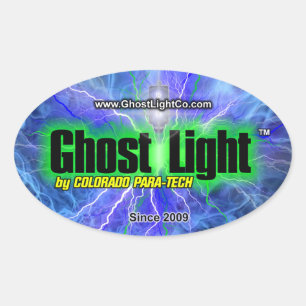 Ghost Light™ Oval Sticker #1 Ovalt Klistermärke
