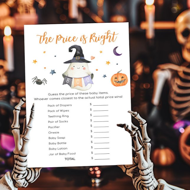 Ghost Little Boo Pris är Höger Game (Little Boo Baby Shower The Price is Right Game)