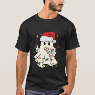 Ghost Ljus God jul Julafton Santa Pajama Hol T Shirt