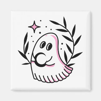 Ghost Logotyp Magnet Rosa och svart