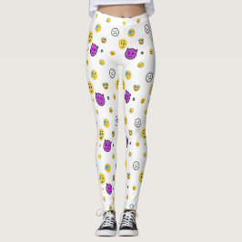 Ghost, lustigt, stygga, jolly-uttryck leggings
