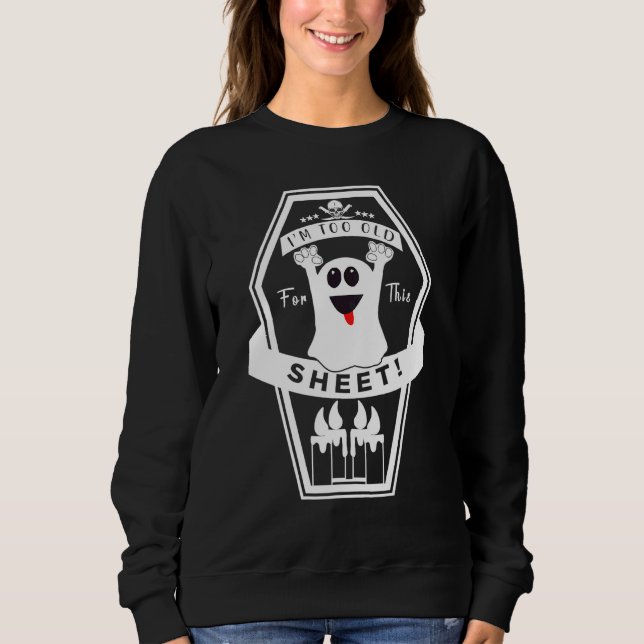 Ghost Lycklig H i Lakan T Shirt (Framsida)
