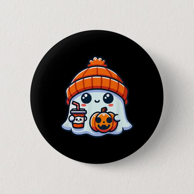 Ghost Manar Halloween Knapp (Framsida)