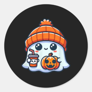 Ghost Manar Halloween Runt Klistermärke