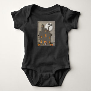 Ghost Måne over Haunted House T Shirt