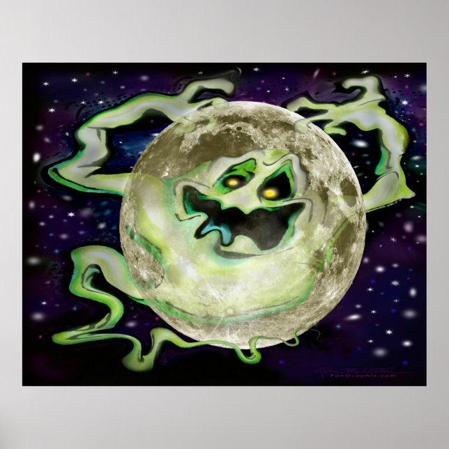Ghost Måne Poster (Framsidan)