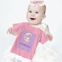 Ghost Måne Spooky One Halloween 1st Birthday T Shirt