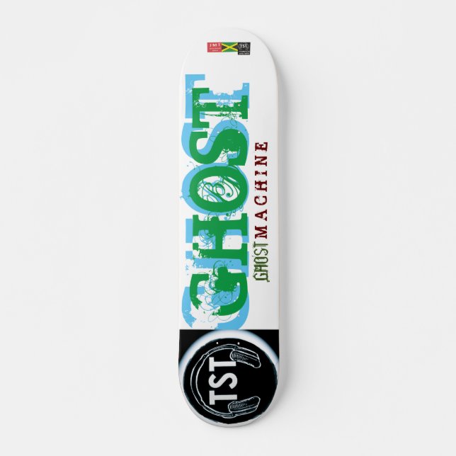 GHOST MASKIN /TST /JMT SKATEBOARDS/IPIX MINI SKATEBOARD BRÄDA 18,5 CM (Framsida)