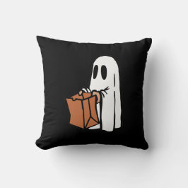 Ghost med Bag Trick eller Behandla på Black Kudde