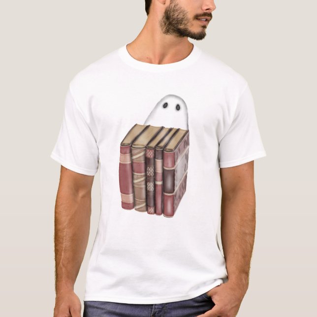 Ghost med Bokar T-Shirt (Framsida)