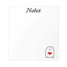 Ghost med Heart Anteckningsblock