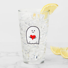 Ghost med Heart Glaskopp