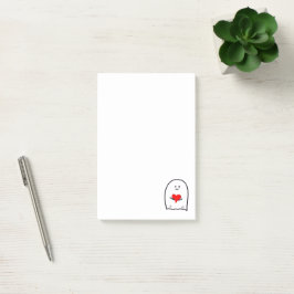 Ghost med Heart Post-it Block