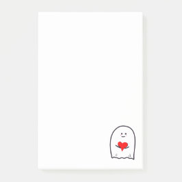 Ghost med Heart Post-it Block