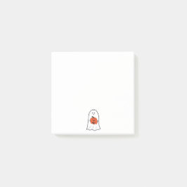 Ghost med Jack-o-Lantern Post-it Block