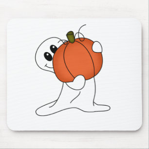 Ghost med Orange Pumpkin Musmatta