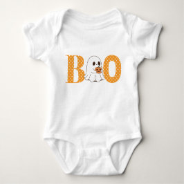Ghost med Pumpkin Boo Baby First Halloween T Shirt