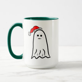 Ghost med Santa Hat Mugg