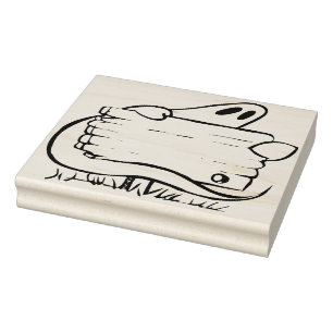 Ghost med skyltillustration art frimärke stämpel