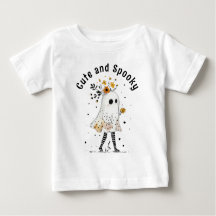 Ghost med solblommor Cute och Spooky Halloween