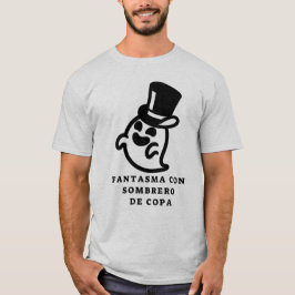 Ghost med top hat och spansk text t shirt