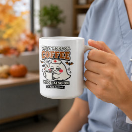 Ghost Mode På Coffee Mode Också På Halloween Sjuks Kaffemugg