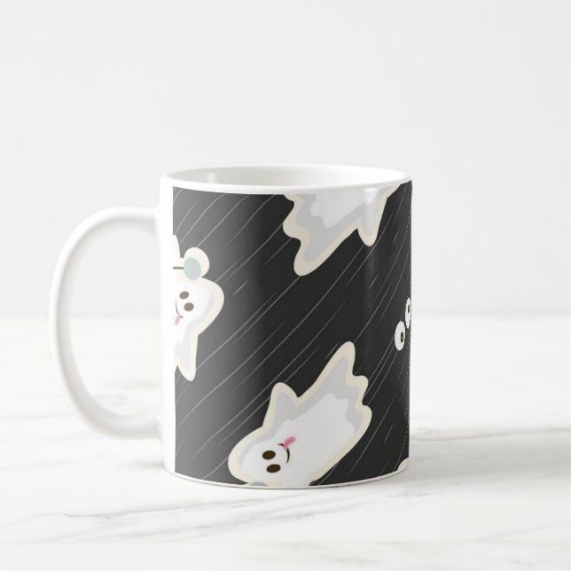 Ghost mönster kaffemugg (Vänster)
