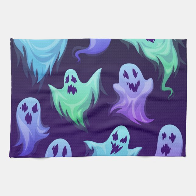 Ghost mönster kökshandduk (Horisontell)