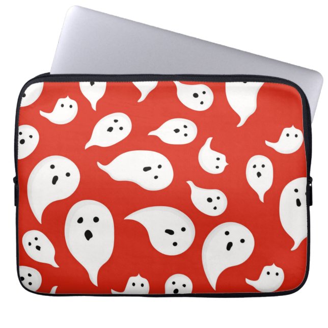 Ghost mönster laptop fodral (Framsidan)