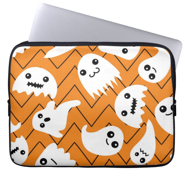 Ghost mönster laptop fodral (Framsidan)