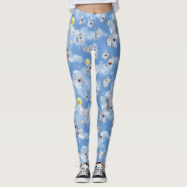 Ghost Mönster Leggings (Framsida)