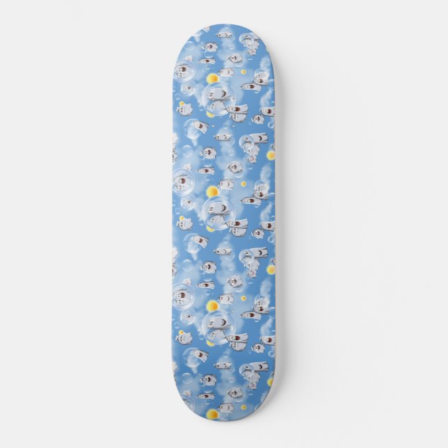 Ghost Mönster Mini Skateboard Bräda 18,5 Cm (Framsida)