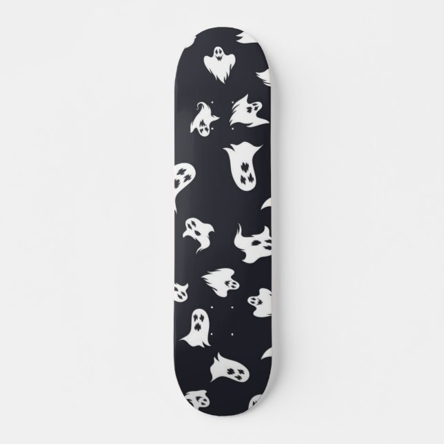 Ghost mönster mini skateboard bräda 18,5 cm (Framsida)