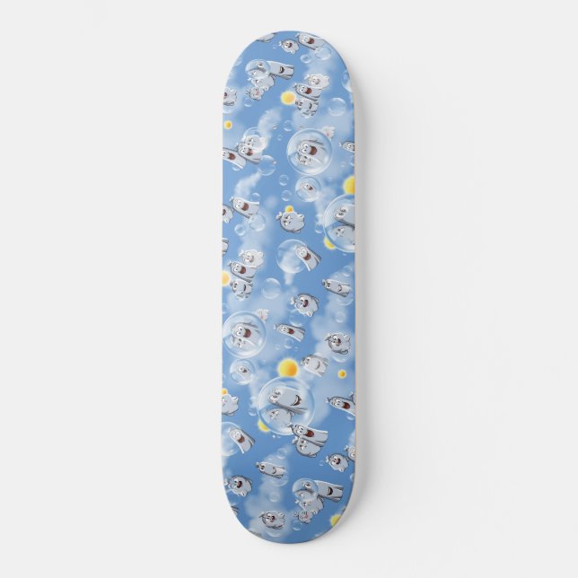 Ghost Mönster Mini Skateboard Bräda 18,5 Cm (Framsida)