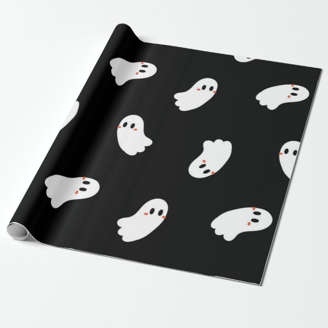 Ghost mönster presentpapper (Utrullad)